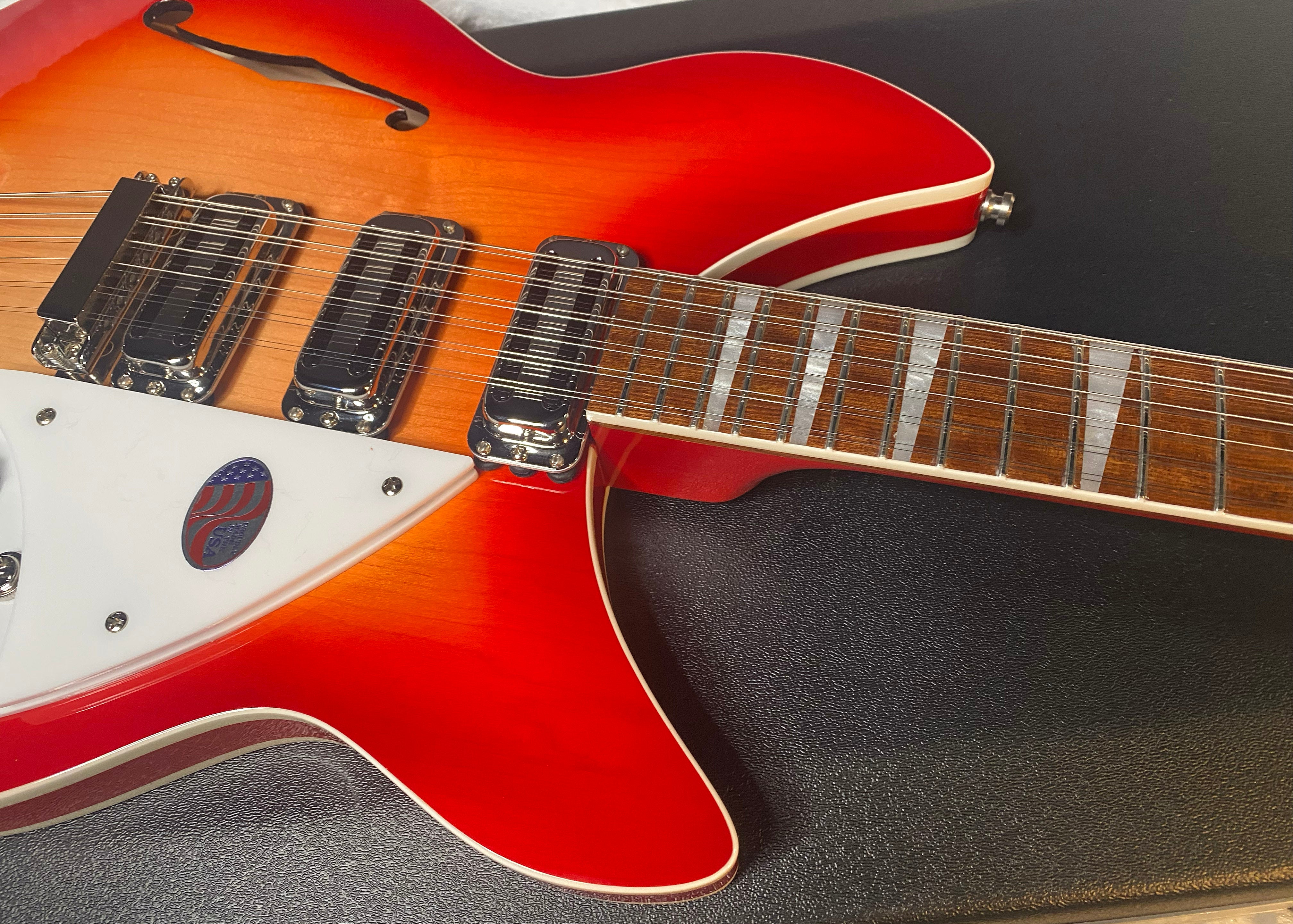 NEW! Rickenbacker 1993Plus Semi-Hollowbody Electric Guitar - Fireglo - Authorized Dealer - In-Stock! 8.35lbs - G07075