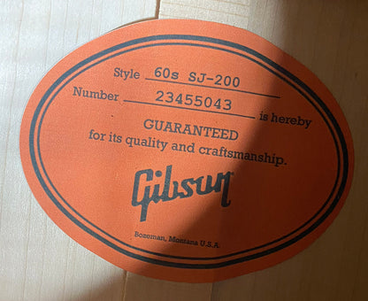 NEW! ! Gibson SJ-200 Original Acoustic Electric - Heritage Cherry Sunburst - Authorized Dealer - 5.2 lbs - G07084