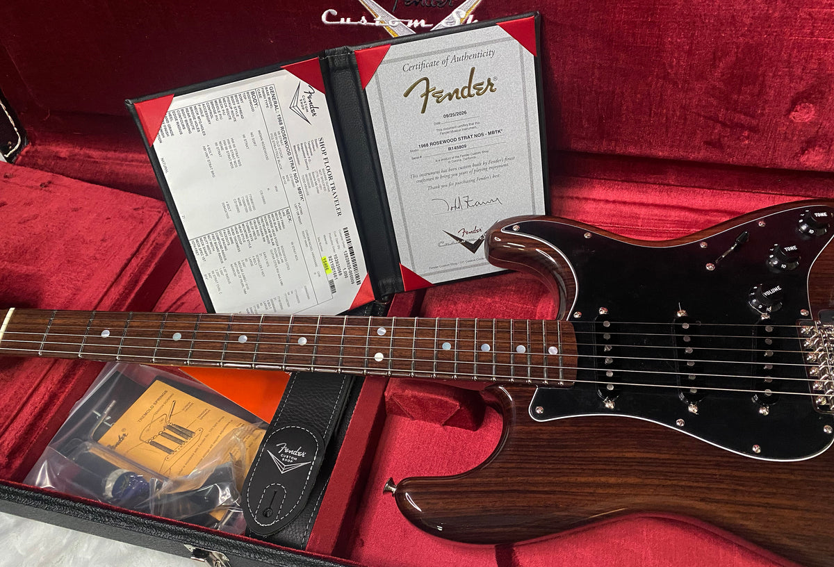 NEW! Fender Custom Shop 1968 Rosewood Stratocaster Masterbuilt - Only 8.8lbs - Todd Krause - Authorized Dealer - G07795