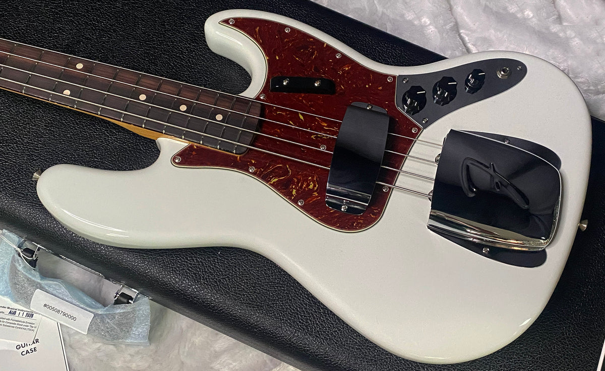 NEW! Fender Custom Shop 64 Jazz Bass NOS - Olympic White - 9.7 lbs - Authorized Dealer - G07794