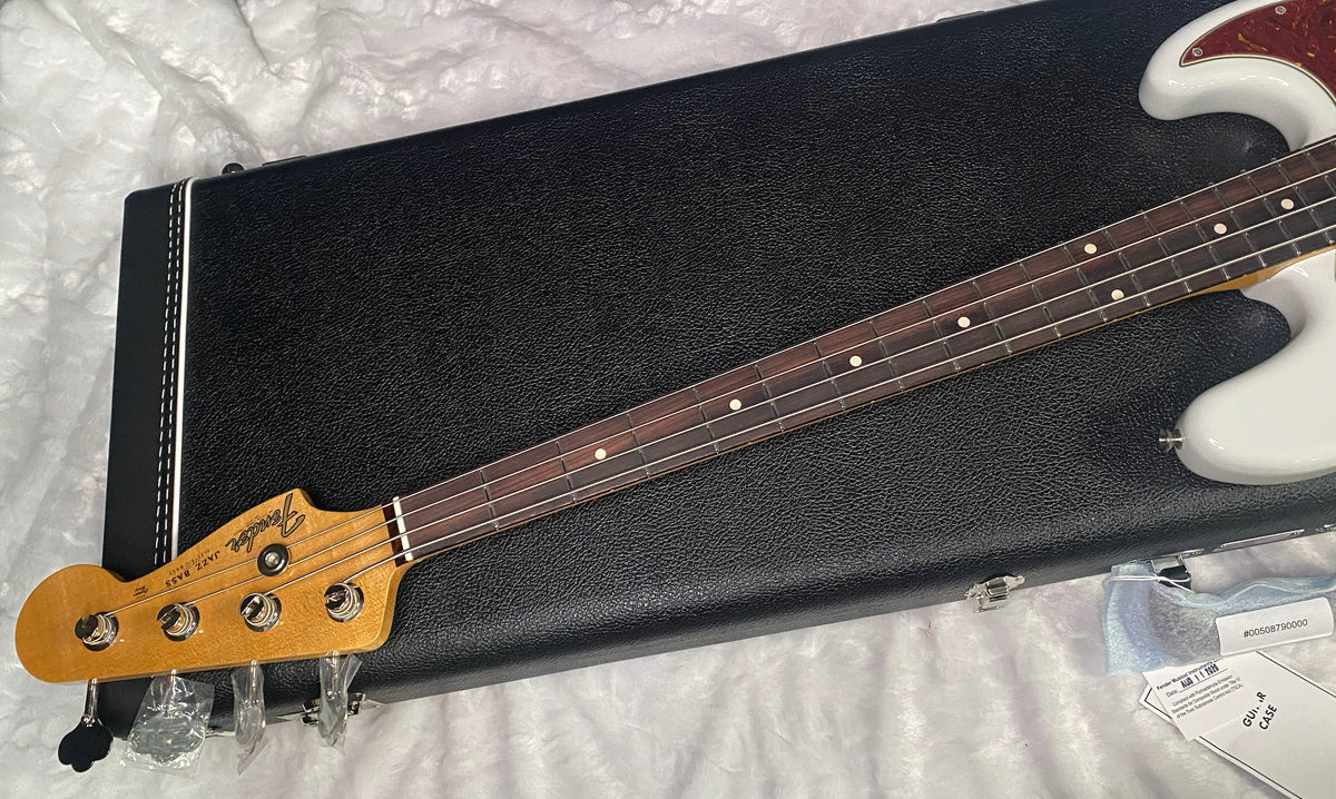 NEW! Fender Custom Shop 64 Jazz Bass NOS - Olympic White - 9.7 lbs - Authorized Dealer - G07794