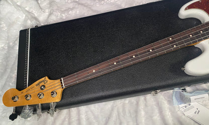 NEW! Fender Custom Shop 64 Jazz Bass NOS - Olympic White - 9.7 lbs - Authorized Dealer - G07794