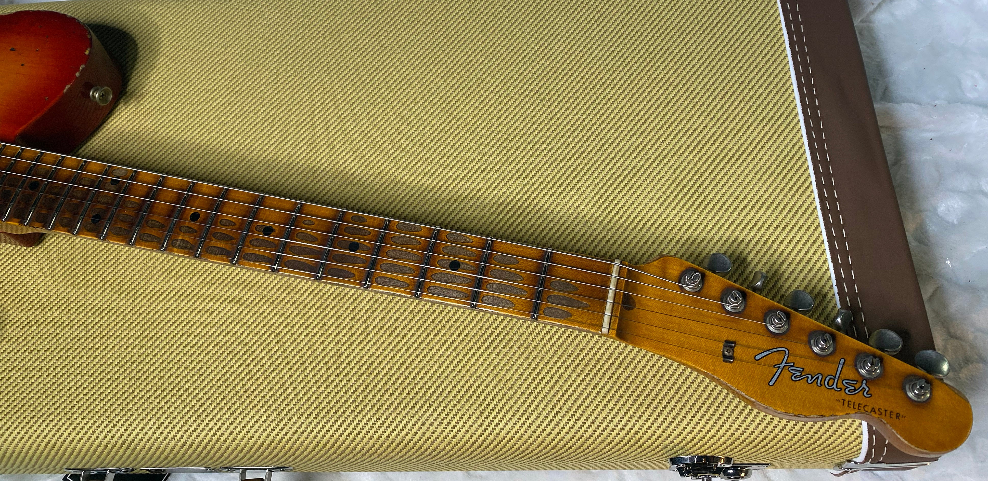 NEW! Fender 1957 Telecaster Custom Shop Reissue - Super Heavy Relic - Limited Edition - Aged Cherry Sunburst - Only 7 lbs - Handwound PIck-Ups - Authorized Dealer - G06375