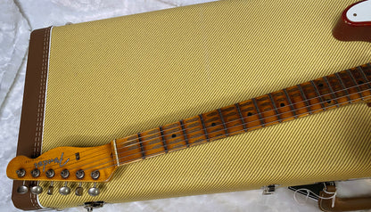 NEW! Fender 1957 Telecaster Custom Shop Reissue - Super Heavy Relic - Limited Edition - Aged Cherry Sunburst - Only 7 lbs - Handwound PIck-Ups - Authorized Dealer - G06375