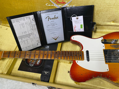 NEW! Fender 1957 Telecaster Custom Shop Reissue - Super Heavy Relic - Limited Edition - Aged Cherry Sunburst - Only 7 lbs - Handwound PIck-Ups - Authorized Dealer - G06375