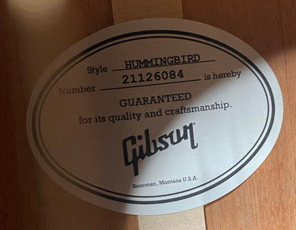 NEW ! Gibson Hummingbird Standard - Vintage Sunburst - Acoustic Electric - Authorized Dealer - 4.7lbs - G07085