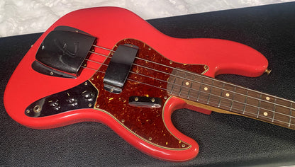 NEW! Fender Custom Shop 64 Jazz Bass Journeyman Relic - Fiesta Red - 9.4 lbs - Authorized Dealer - G07793