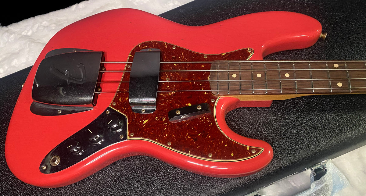 NEW! Fender Custom Shop 64 Jazz Bass Journeyman Relic - Fiesta Red - 9.4 lbs - Authorized Dealer - G07793