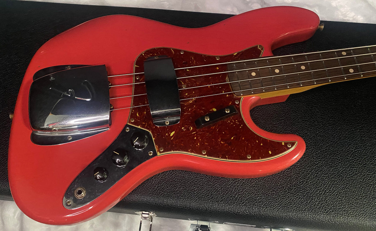 NEW! Fender Custom Shop 64 Jazz Bass Journeyman Relic - Fiesta Red - 9.4 lbs - Authorized Dealer - G07793