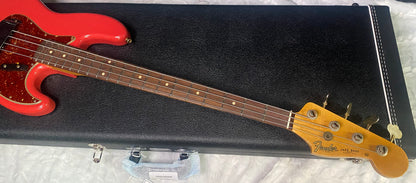 NEW! Fender Custom Shop 64 Jazz Bass Journeyman Relic - Fiesta Red - 9.4 lbs - Authorized Dealer - G07793