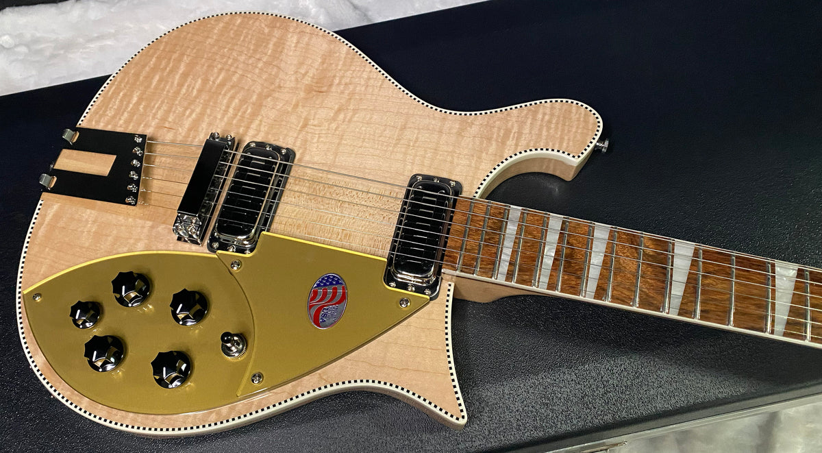 NEW ! Rickenbacker 660 Electric Guitar - Maple Glo - 7.4 lbs - Authorized Dealer - In-Stock! G07796