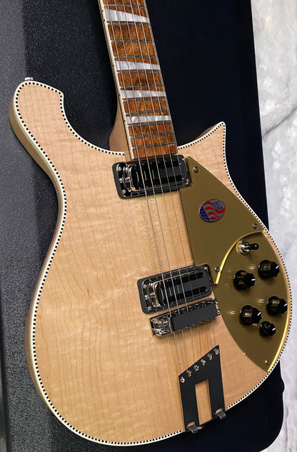 NEW ! Rickenbacker 660 Electric Guitar - Maple Glo - 7.4 lbs - Authorized Dealer - In-Stock! G07796