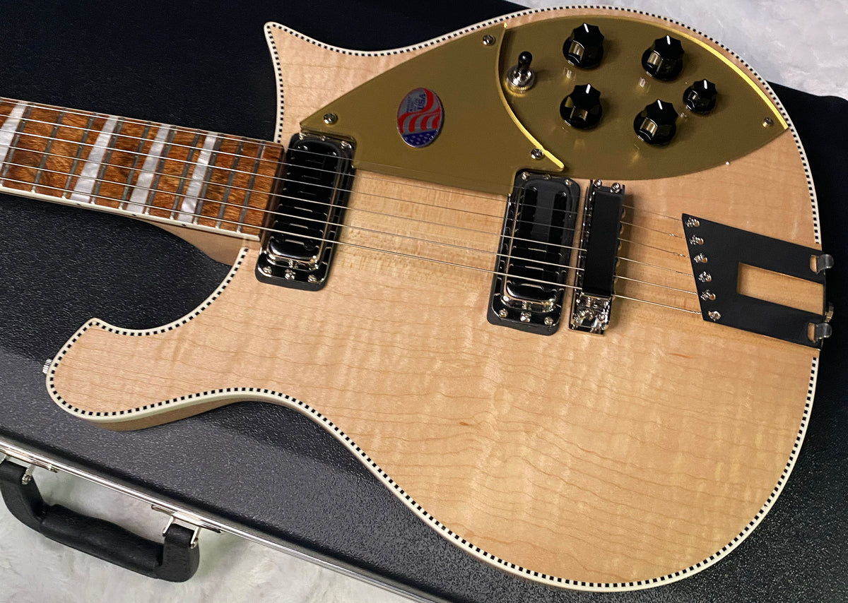 NEW ! Rickenbacker 660 Electric Guitar - Maple Glo - 7.4 lbs - Authorized Dealer - In-Stock! G07796