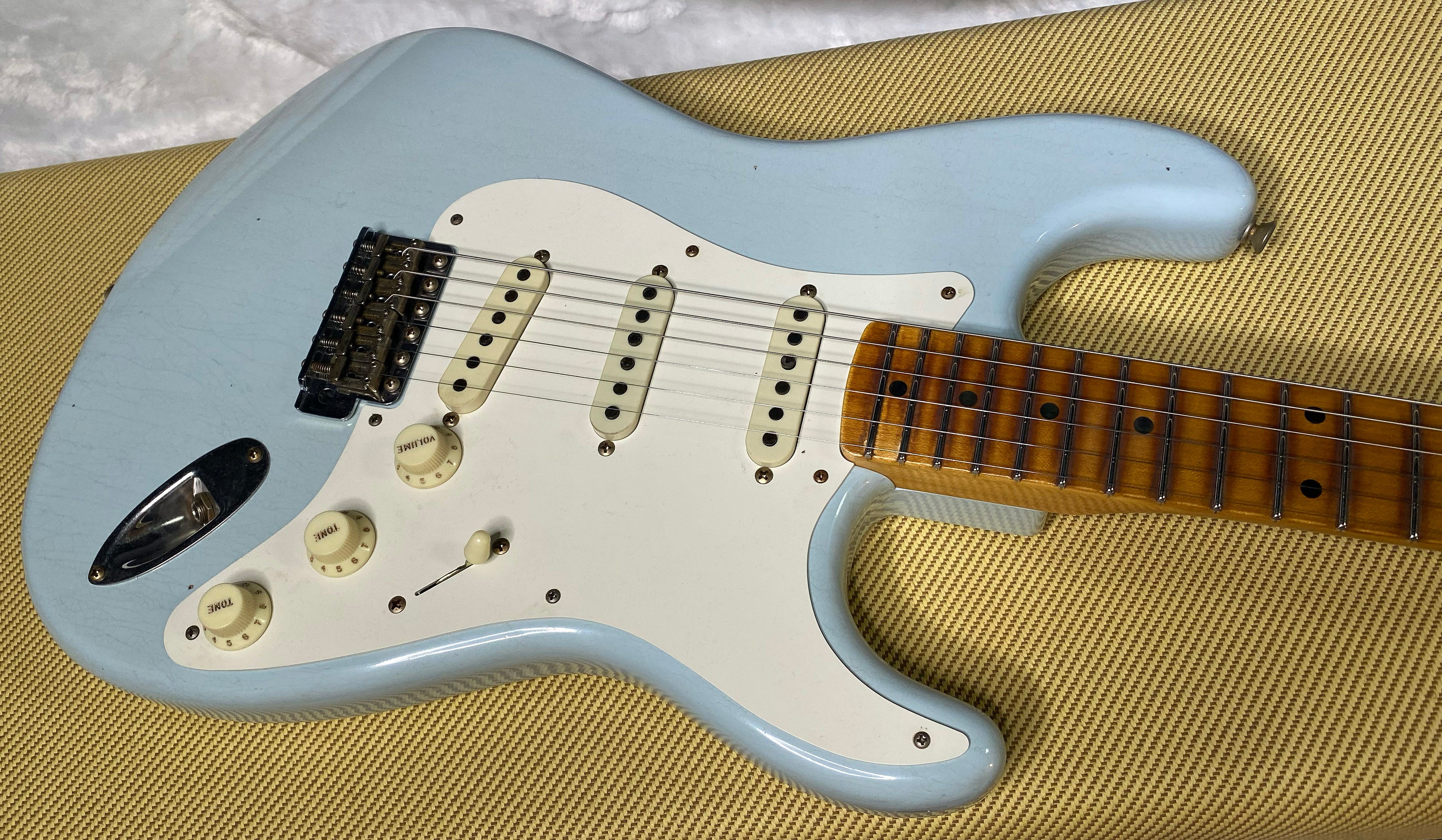 NEW! Fender Custom Shop 1957 Stratocaster Journeyman Relic - Aged Sonic Blue - 7.8lbs - Authorized Dealer - G06385