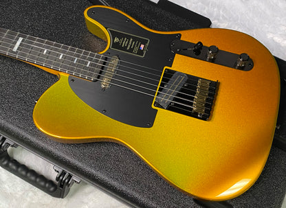 NEW! Fender 75th Anniversary American Ultra II Telecaster - Ebony Board - Liquid Gold Finish - 7.9lbs - Authorized Dealer - G07798