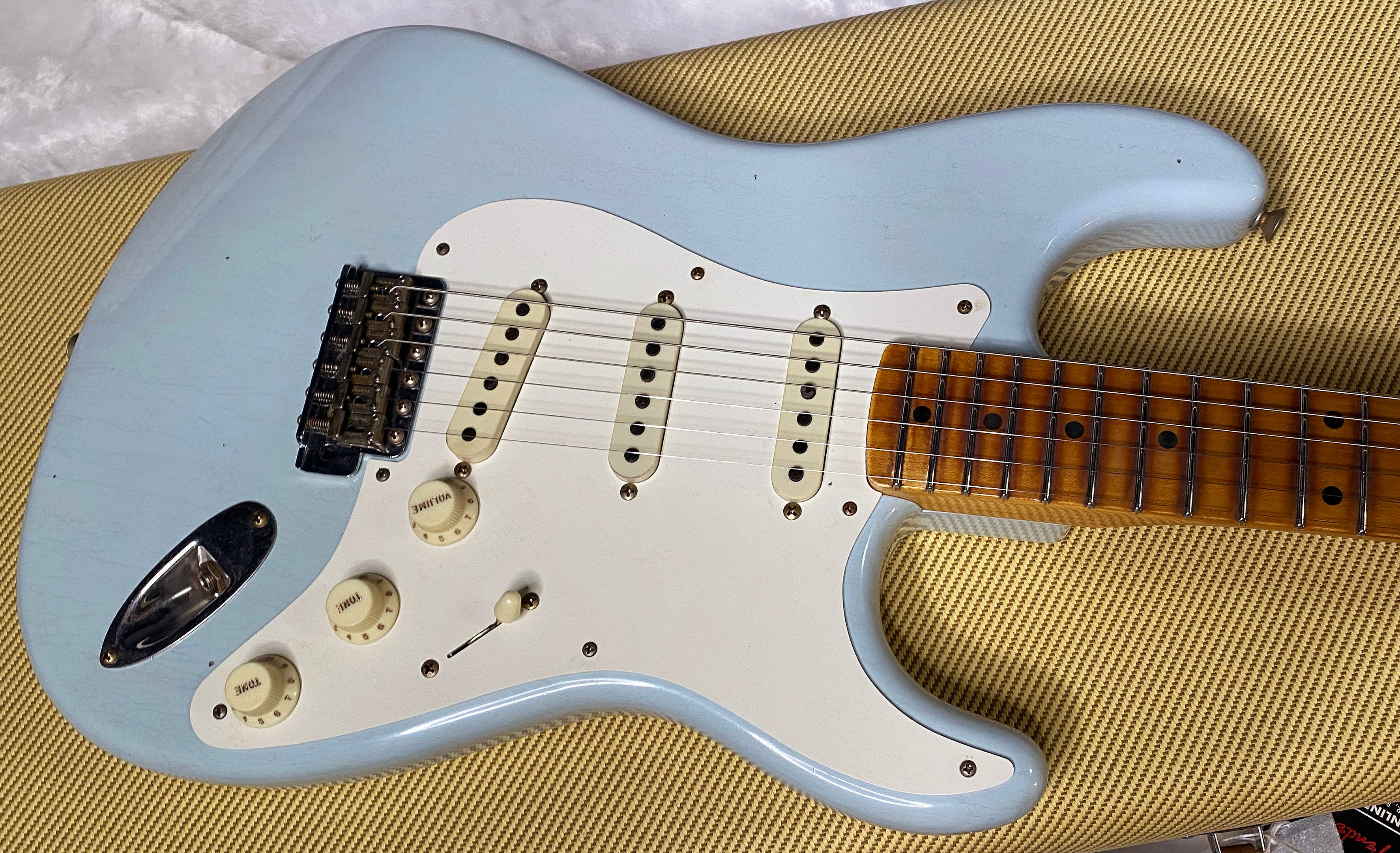 NEW! Fender Custom Shop 1957 Stratocaster Journeyman Relic - Aged Sonic Blue - 7.8lbs - Authorized Dealer - G06385