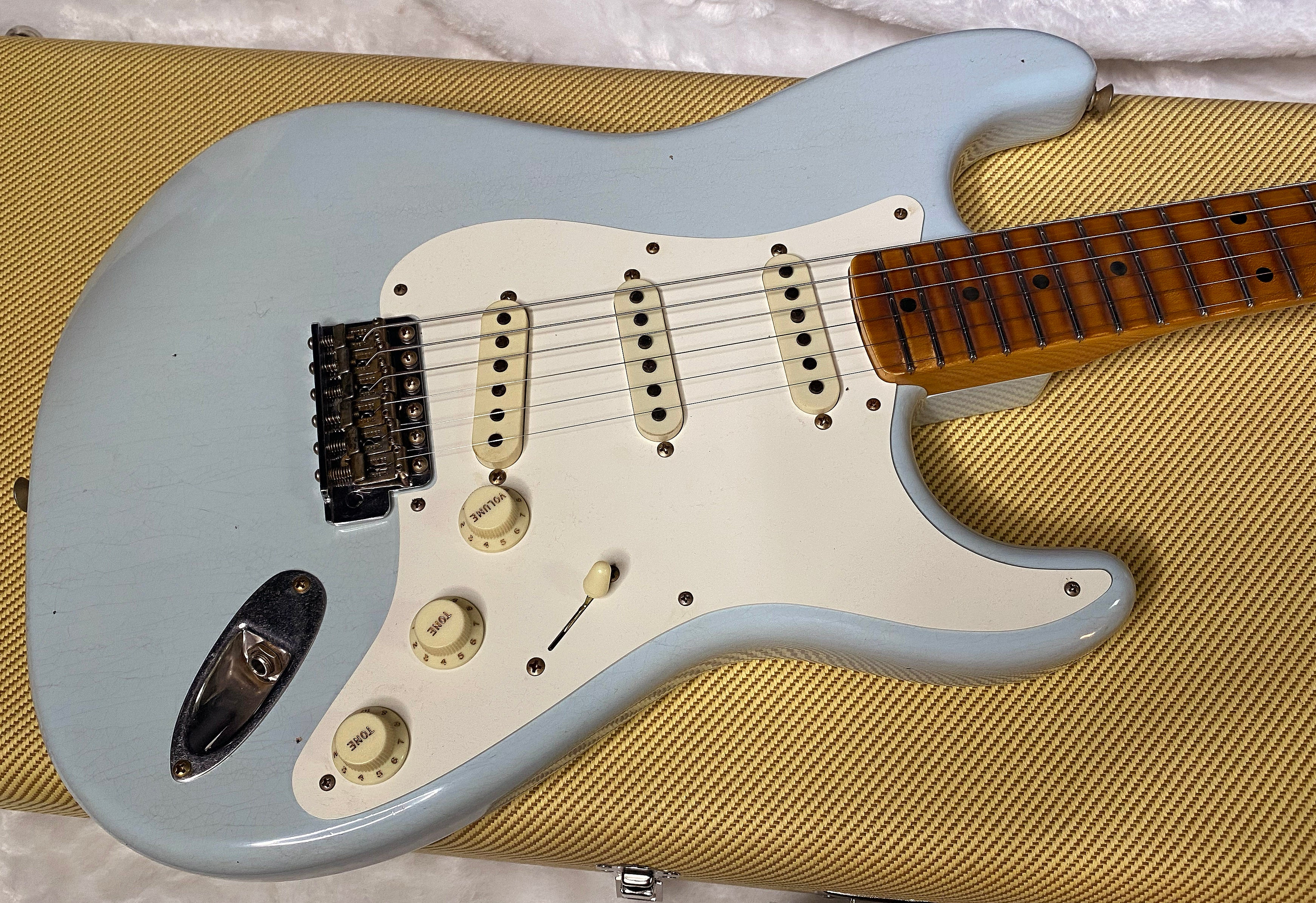 NEW! Fender Custom Shop 1957 Stratocaster Journeyman Relic - Aged Sonic Blue - 7.8lbs - Authorized Dealer - G06385