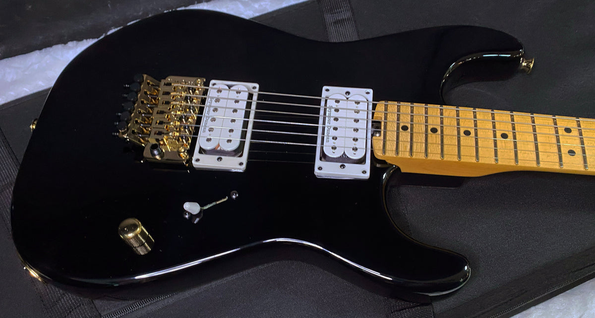 NEW! Charvel American Neo-Classic San Dimas SD1 HH FR - Floyd Rose - Seymour Duncan Pick-UPs - Gloss Black - Authorized Dealer - 8.1 lbs - G07797