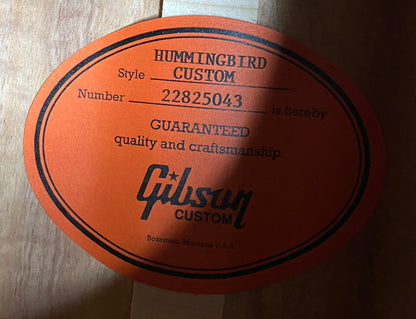 NEW! Gibson Hummingbird Custom Koa - Dealer Select - Autumnburst - Authorized Dealer - Custom Shop - 4.75 lbs - G07088