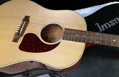 NEW ! Gibson Acoustic J-45 Standard Acoustic Electric Guitar - Natural Gloss Cherry Back - 4.35lbs - Authorized Dealer - G07807