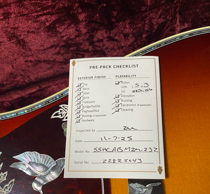 NEW! Gibson Hummingbird Custom Koa - Dealer Select - Autumnburst - Authorized Dealer - Custom Shop - 4.75 lbs - G07088