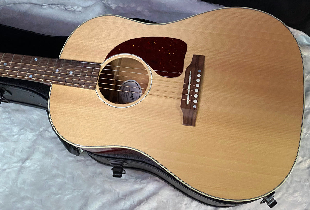 NEW ! Gibson Acoustic J-45 Standard Acoustic Electric Guitar - Natural Gloss Cherry Back - 4.35lbs - Authorized Dealer - G07807