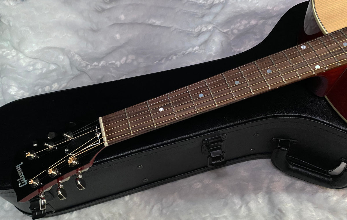 NEW ! Gibson Acoustic J-45 Standard Acoustic Electric Guitar - Natural Gloss Cherry Back - 4.35lbs - Authorized Dealer - G07807