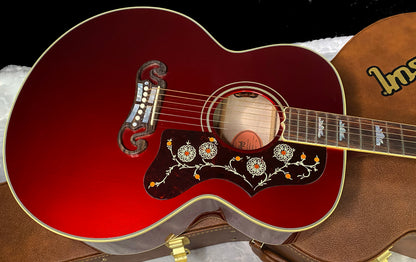 NEW! ! Gibson Custom Acoustic SJ-200 Custom Shop Acoustic-Electric Guitar - Burgundy Mist - Authorized Dealer - 5 lbs - G07806