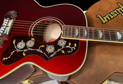 NEW! ! Gibson Custom Acoustic SJ-200 Custom Shop Acoustic-Electric Guitar - Burgundy Mist - Authorized Dealer - 5 lbs - G07806