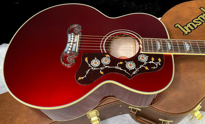 NEW! ! Gibson Custom Acoustic SJ-200 Custom Shop Acoustic-Electric Guitar - Burgundy Mist - Authorized Dealer - 5 lbs - G07806