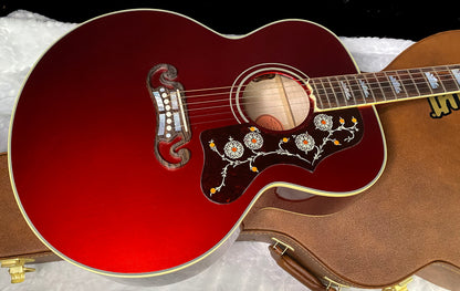 NEW! ! Gibson Custom Acoustic SJ-200 Custom Shop Acoustic-Electric Guitar - Burgundy Mist - Authorized Dealer - 5 lbs - G07806