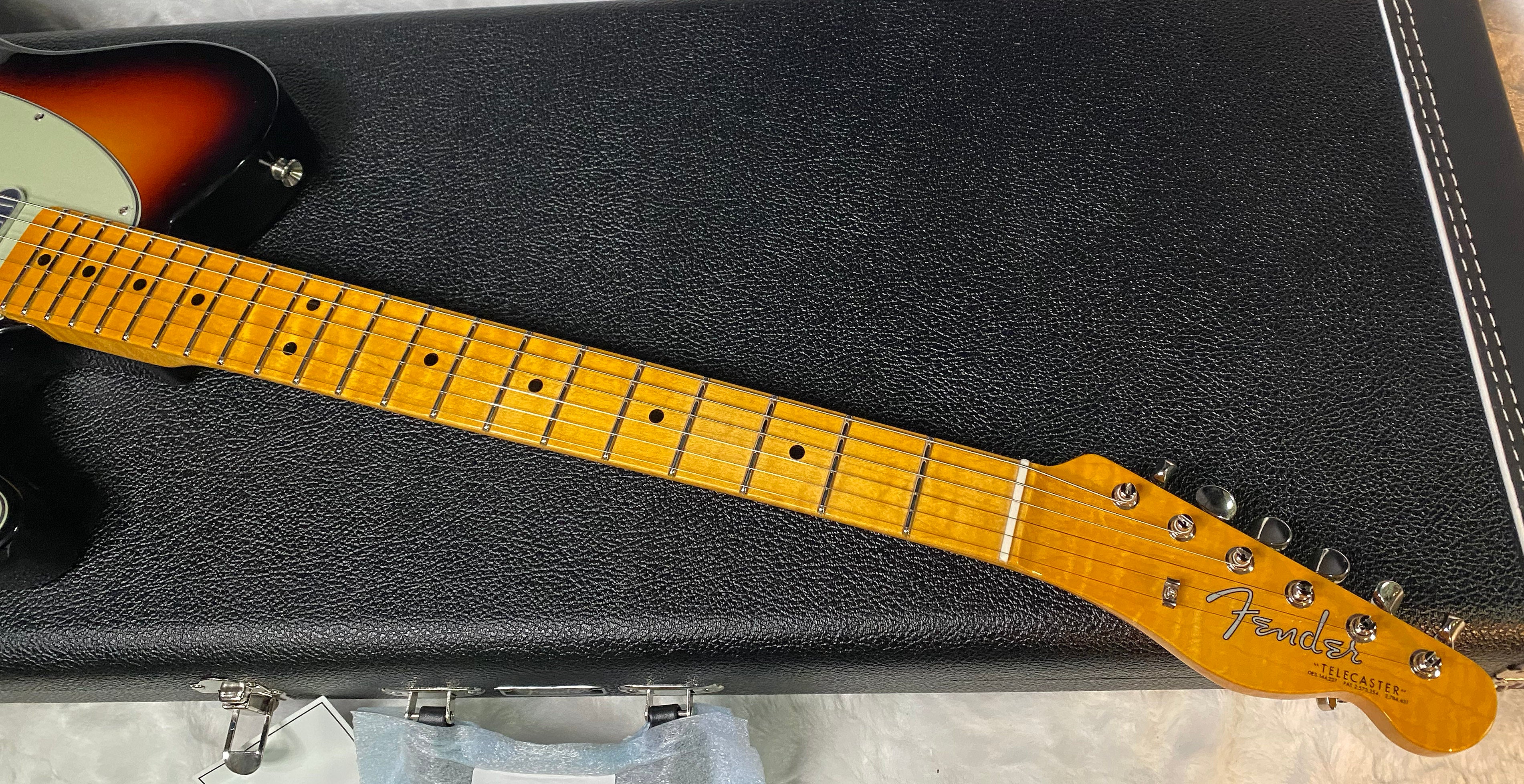 NEW! Fender Custom Shop Flamethrower Telecaster Custom - NOS - Modern Specs - Texas Special Pick-Ups - AAAA Flamed Neck - 3-Tone Sunburst - Authorized Dealer - 7.55lbs - G07106