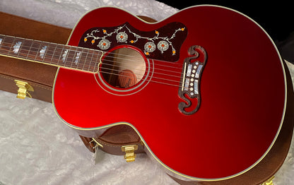 NEW! ! Gibson Custom Acoustic SJ-200 Custom Shop Acoustic-Electric Guitar - Burgundy Mist - Authorized Dealer - 5 lbs - G07806