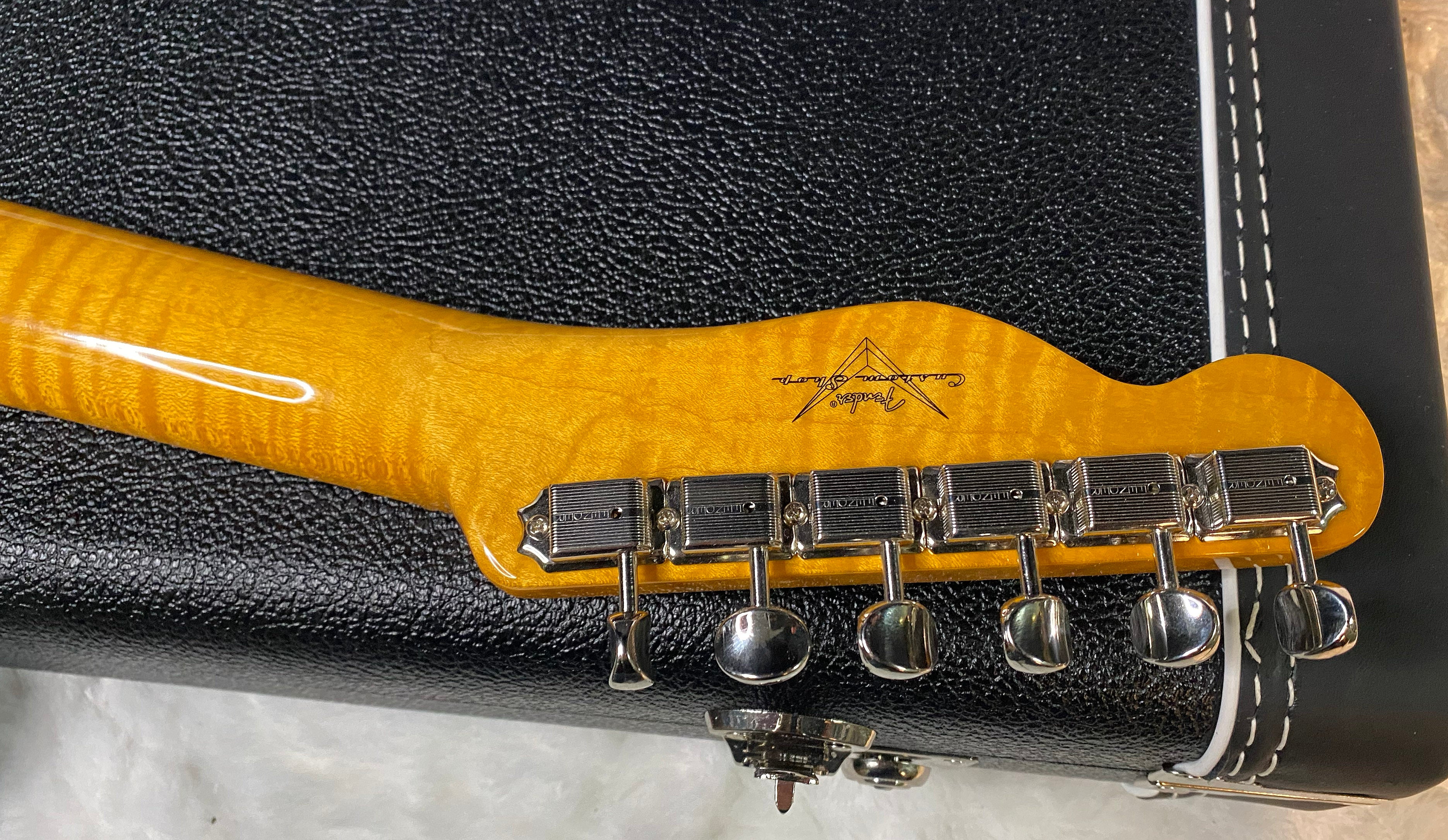 NEW! Fender Custom Shop Flamethrower Telecaster Custom - NOS - Modern Specs - Texas Special Pick-Ups - AAAA Flamed Neck - 3-Tone Sunburst - Authorized Dealer - 7.55lbs - G07106