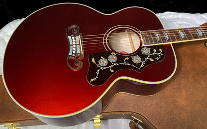 NEW! ! Gibson Custom Acoustic SJ-200 Custom Shop Acoustic-Electric Guitar - Burgundy Mist - Authorized Dealer - 4.9 lbs - G07805