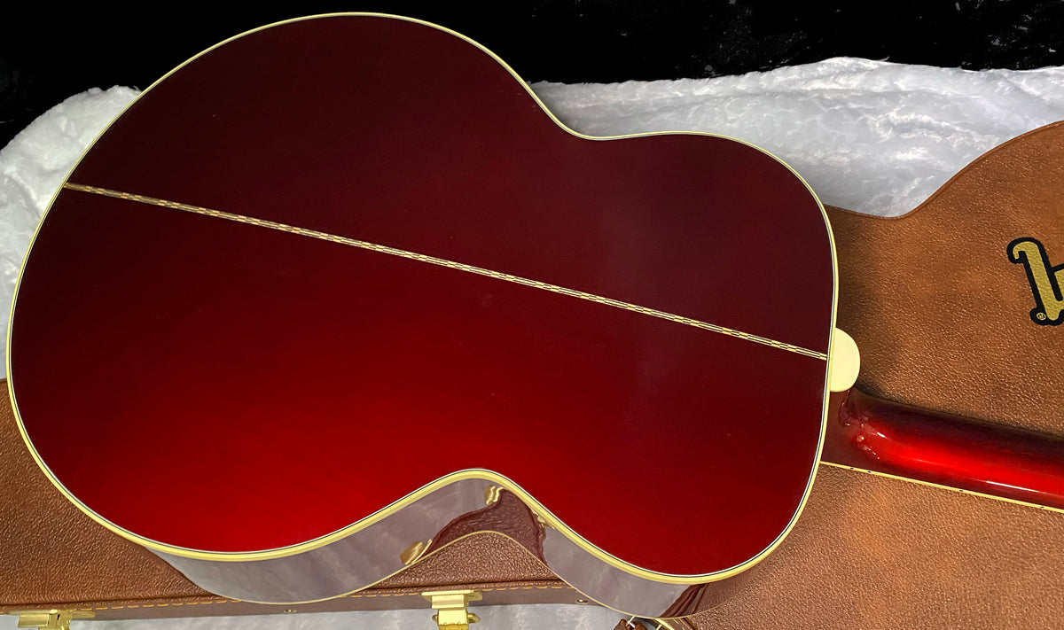 NEW! ! Gibson Custom Acoustic SJ-200 Custom Shop Acoustic-Electric Guitar - Burgundy Mist - Authorized Dealer - 4.9 lbs - G07805