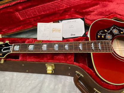 NEW! ! Gibson Custom Acoustic SJ-200 Custom Shop Acoustic-Electric Guitar - Burgundy Mist - Authorized Dealer - 4.9 lbs - G07805