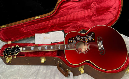 NEW! ! Gibson Custom Acoustic SJ-200 Custom Shop Acoustic-Electric Guitar - Burgundy Mist - Authorized Dealer - 4.9 lbs - G07805