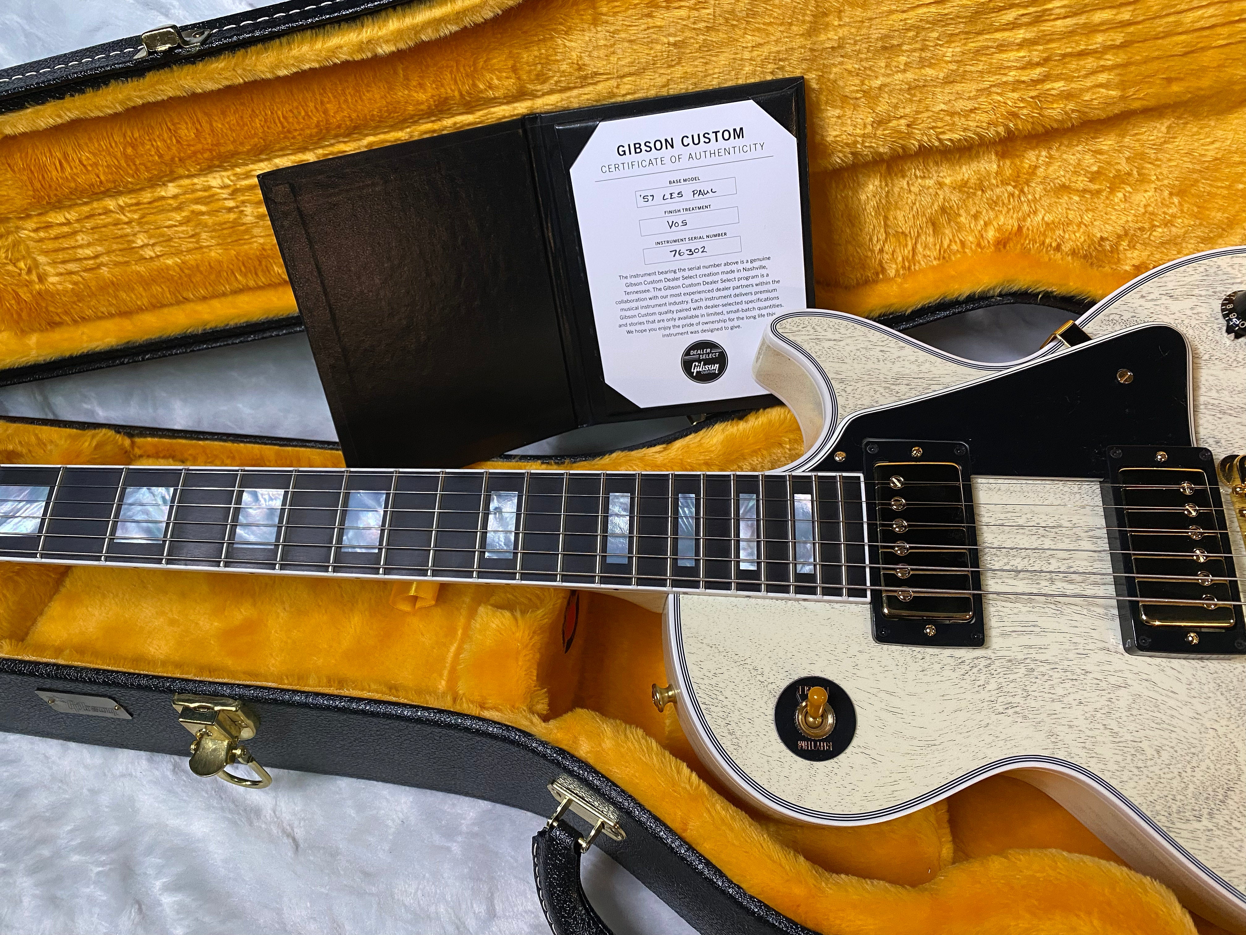 NEW! Gibson Les Paul Custom 1957 Reissue VOS - Custom Ordered in TV White - Custom Shop - 9.75 lbs - Authorized Dealer - G07096