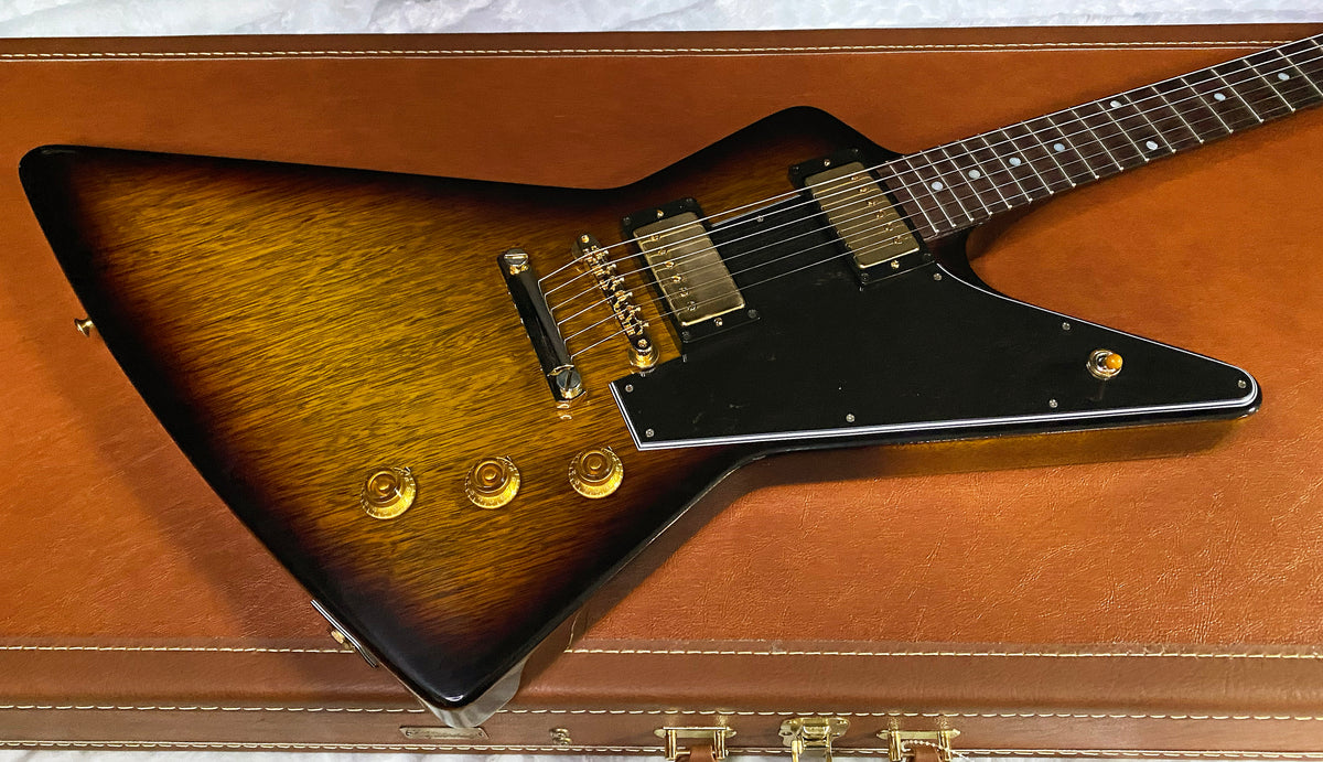 NEW! Gibson Custom 1958 Korina Explorer Reissue Electric Guitar - Vintage Sunburst VOS - Authorized Dealer - G07809