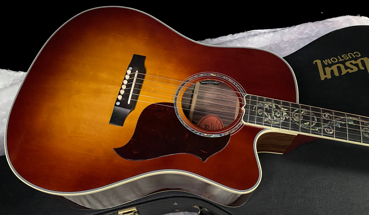 NEW! Gibson Acoustic Songwriter Custom EC Vine Acoustic-Electric Guitar - Rosewood Burst - Greatest Hits II - Authorized Dealer - G07801