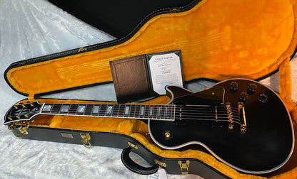 NEW! Gibson Les Paul Custom - Dealer Select - P90 Pick-Ups - VOS Ebony Finish - Custom Shop M2M - Authorized Dealer - 10.3 lbs - G07097