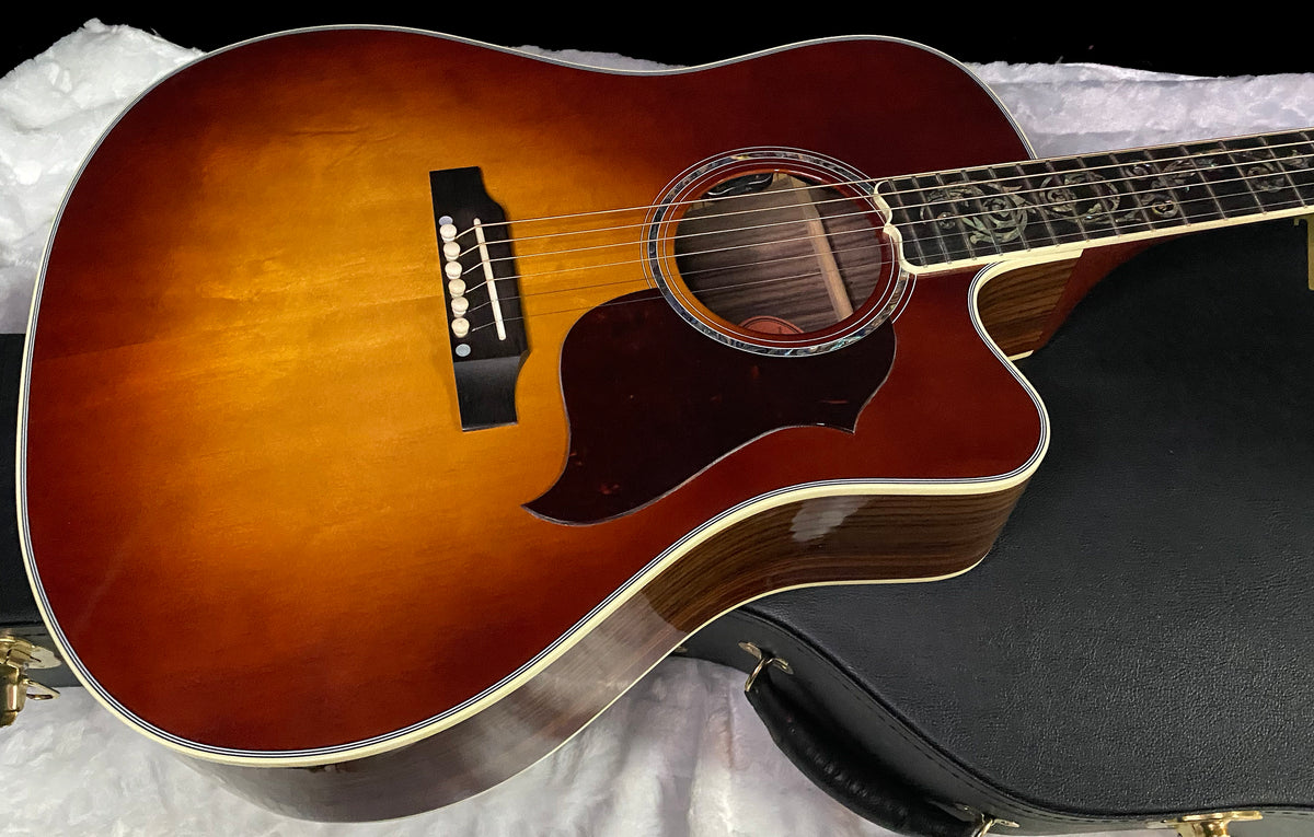 NEW! Gibson Acoustic Songwriter Custom EC Vine Acoustic-Electric Guitar - Rosewood Burst - Greatest Hits II - Authorized Dealer - G07801
