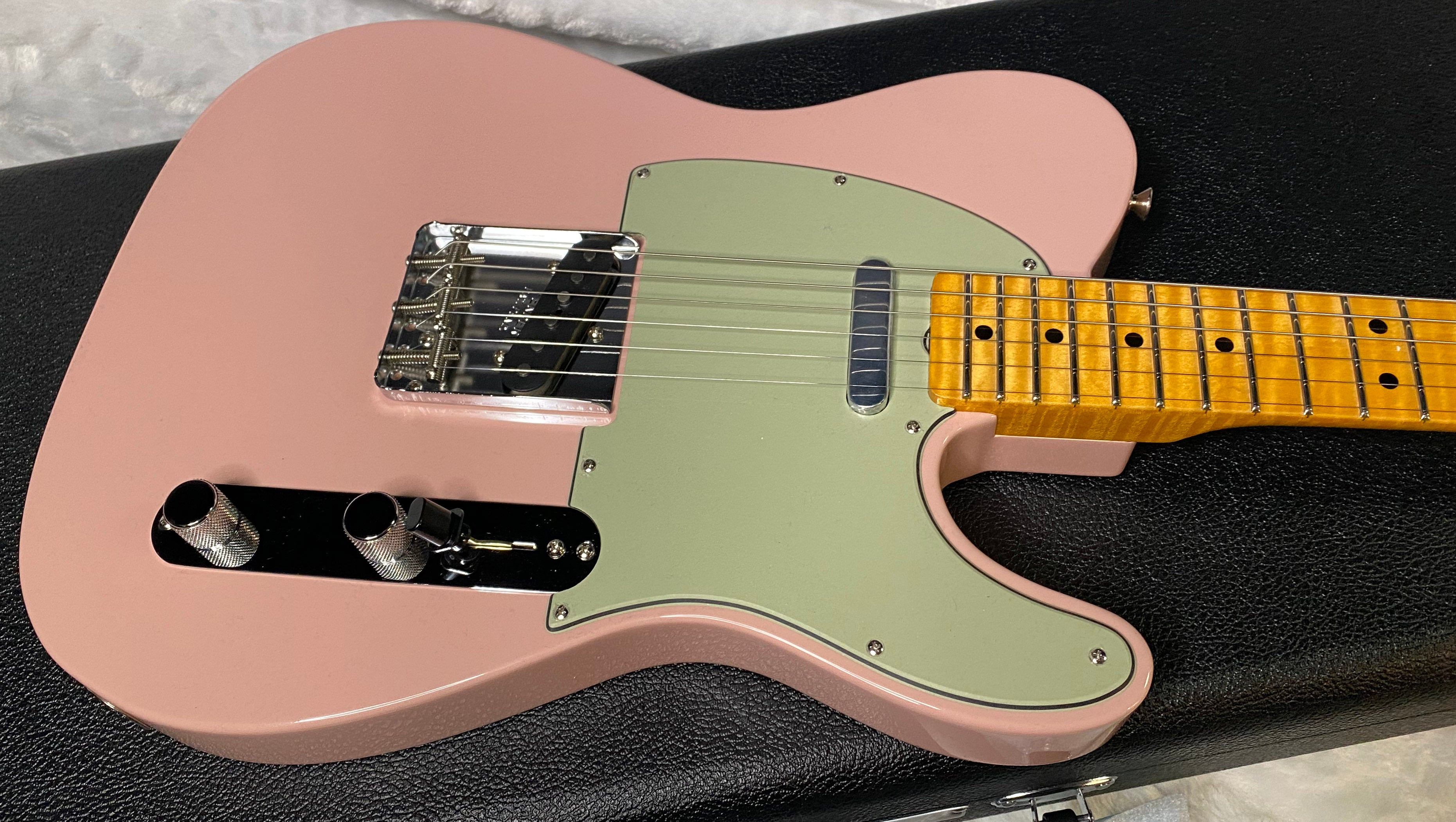 NEW! Fender Custom Shop Flamethrower Telecaster Custom - NOS - Modern Specs - Texas Special Pick-Ups - AAAA Flamed Neck - Shell Pink - Authorized Dealer - 7.5lbs - G07105