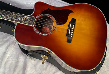 NEW! Gibson Acoustic Songwriter Custom EC Vine Acoustic-Electric Guitar - Rosewood Burst - Greatest Hits II - Authorized Dealer - G07801