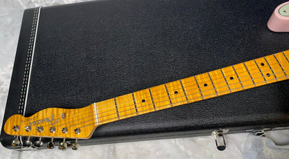 NEW! Fender Custom Shop Flamethrower Telecaster Custom - NOS - Modern Specs - Texas Special Pick-Ups - AAAA Flamed Neck - Shell Pink - Authorized Dealer - 7.5lbs - G07105