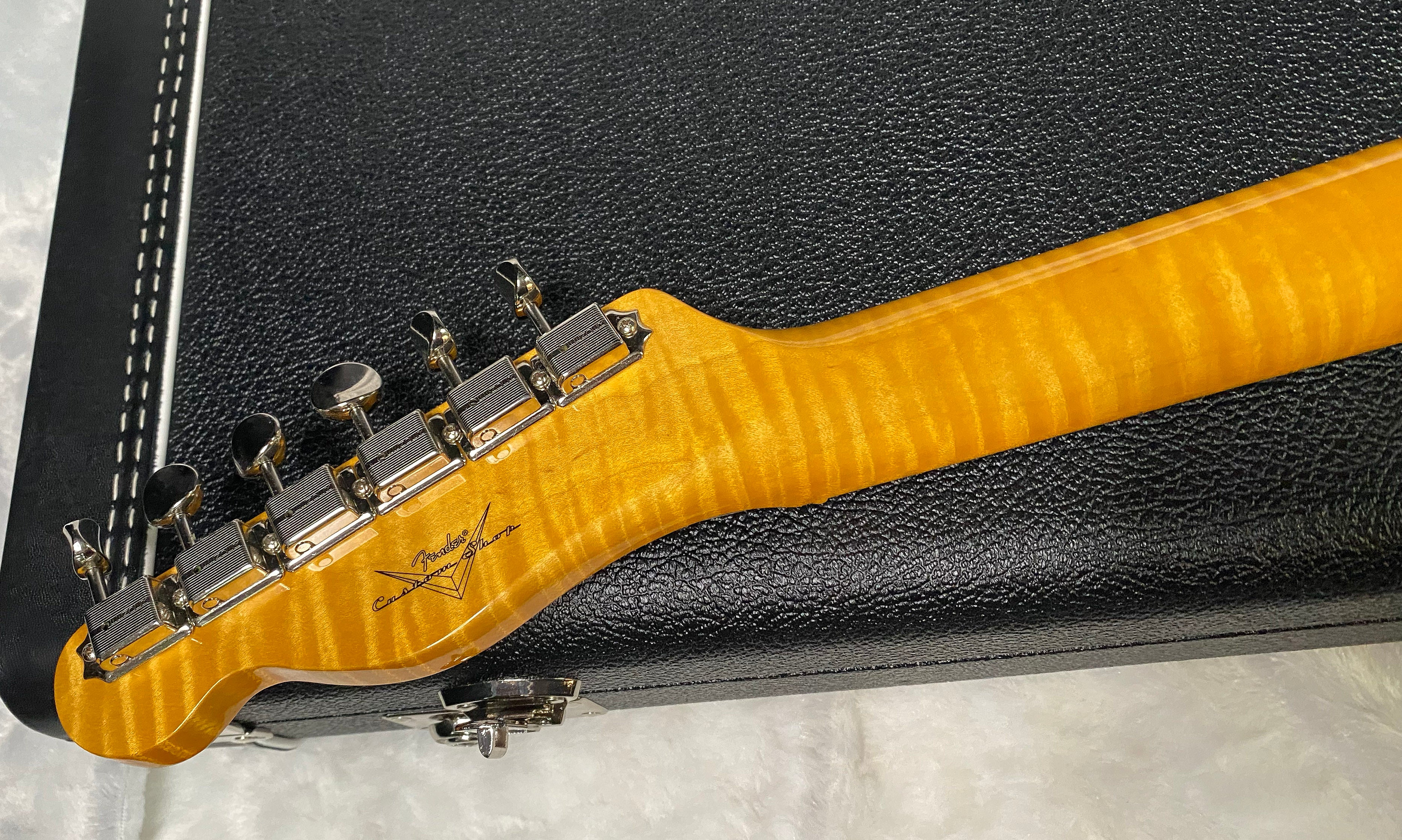NEW! Fender Custom Shop Flamethrower Telecaster Custom - NOS - Modern Specs - Texas Special Pick-Ups - AAAA Flamed Neck - Shell Pink - Authorized Dealer - 7.5lbs - G07105