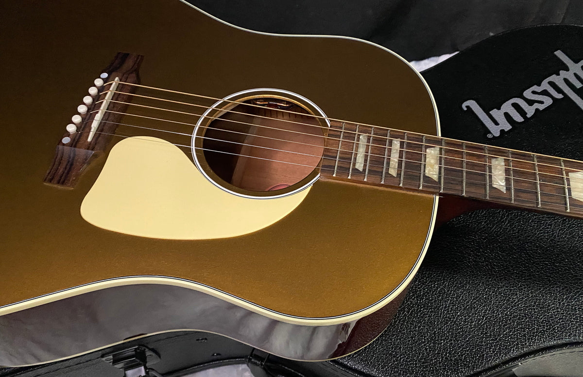 NEW! Gibson Acoustic J-45 Gold Top Acoustic-Electric Guitar - Gold Top - Custom Shop - Limited Edition - 4.1lbs - Authorized Dealer - G07802