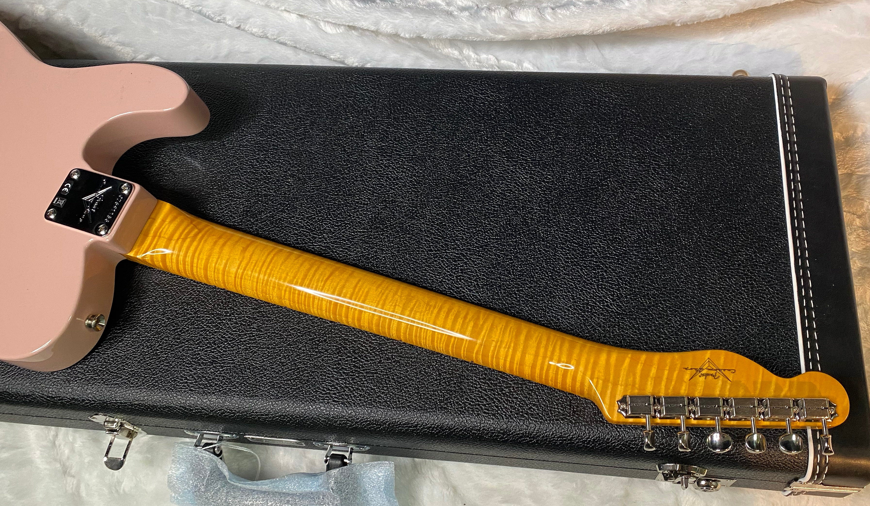 NEW! Fender Custom Shop Flamethrower Telecaster Custom - NOS - Modern Specs - Texas Special Pick-Ups - AAAA Flamed Neck - Shell Pink - Authorized Dealer - 7.5lbs - G07105