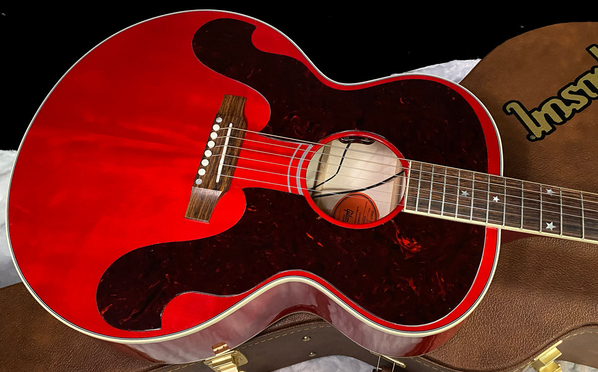 NEW ! Gibson Acoustic Everly Brothers Custom Shop Limited Edition J-180 Acoustic-Electric Guitar - Cherry - Authorized Dealer - 5lbs - G07803
